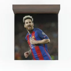 Lionel Messi UEFA Champions League Footballer Fitted Sheet