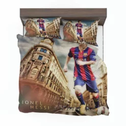 Lionel Messi flexible Barca Football Player Bedding Set 1