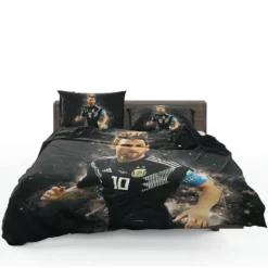 Lionel Messi  in Argentina Black Jersey Bedding Set