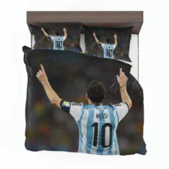 Lionel Messi influential Argentina Soccer Player Bedding Set 1