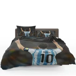 Lionel Messi influential Argentina Soccer Player Bedding Set