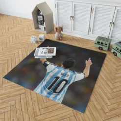 Lionel Messi influential Argentina Soccer Player Rug 1