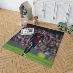 Lionel Messi keen sports Player Rug 1