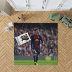 Lionel Messi keen sports Player Rug