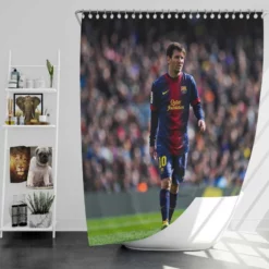 Lionel Messi keen sports Player Shower Curtain