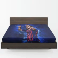 Lionel Messi professional sports Player Fitted Sheet 1