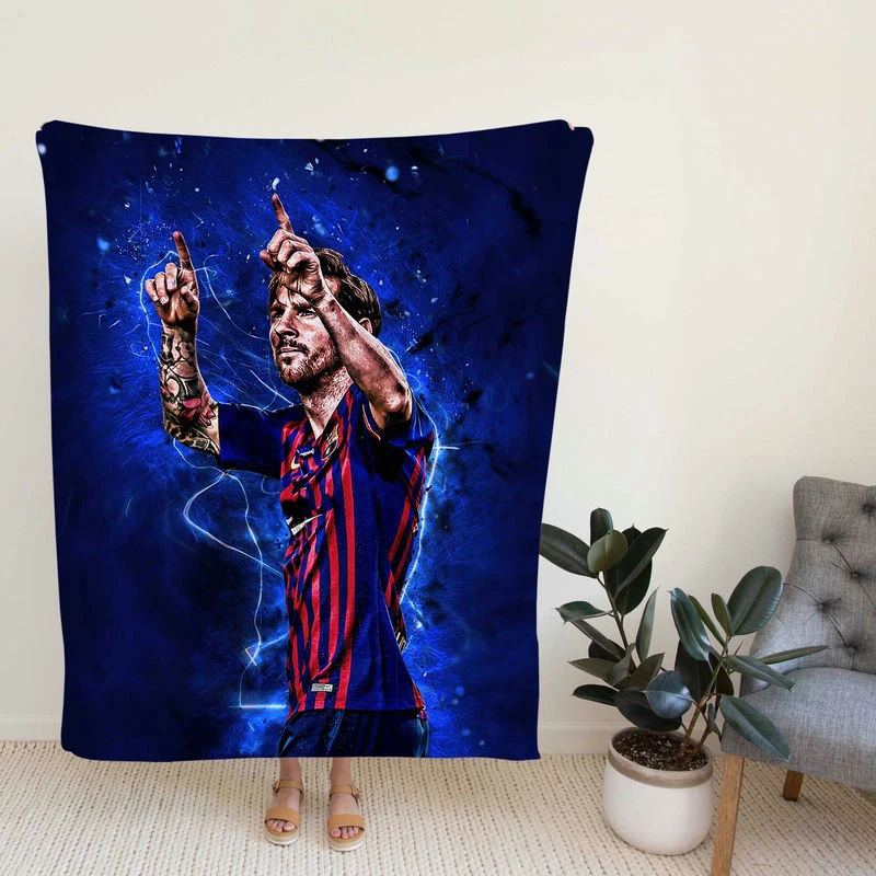 Lionel Messi professional sports Player Fleece Blanket