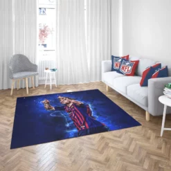 Lionel Messi professional sports Player Rug 2