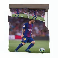 Lionel Messi with Barcelona Uniform Bedding Set 1