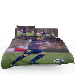 Lionel Messi with Barcelona Uniform Bedding Set