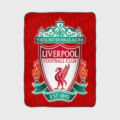 Liverpool FC Awarded English Football Club Fleece Blanket 1
