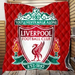 Liverpool FC Awarded English Football Club Quilt Blanket