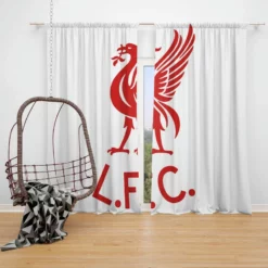 Liverpool FC British FA Cup Football Team Window Curtain