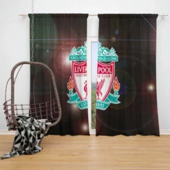 Liverpool FC Exciting Football Club Window Curtain