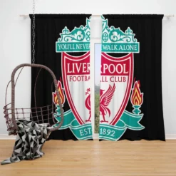 Liverpool FC Football Club Window Curtain