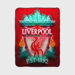 Liverpool Football Encouraging Football Club Fleece Blanket 1