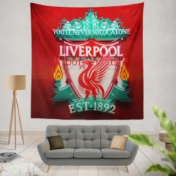 Liverpool Football Encouraging Football Club Tapestry