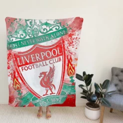 Liverpool Football Logo Fleece Blanket