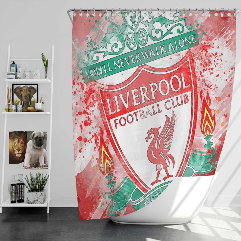 Liverpool Football Logo Shower Curtain