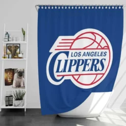 Los Angeles Clippers Excellent NBA Basketball Club Shower Curtain