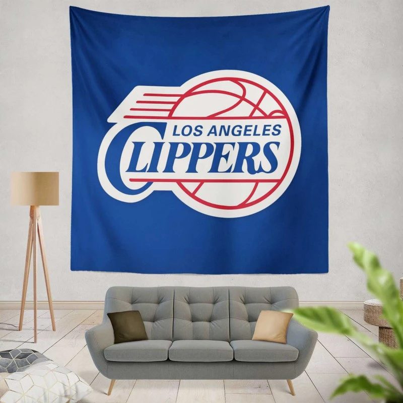 Los Angeles Clippers Excellent NBA Basketball Club Tapestry