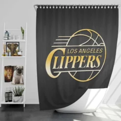 Los Angeles Clippers Professional NBA Basketball Club Shower Curtain