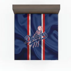 Los Angeles Dodgers American Professional Baseball Team Fitted Sheet