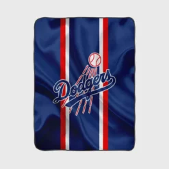 Los Angeles Dodgers American Professional Baseball Team Fleece Blanket 1