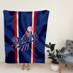 Los Angeles Dodgers American Professional Baseball Team Fleece Blanket