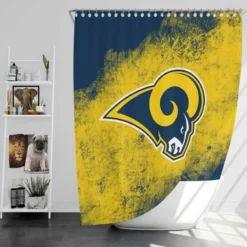 Los Angeles Rams Energetic NFL Club Shower Curtain