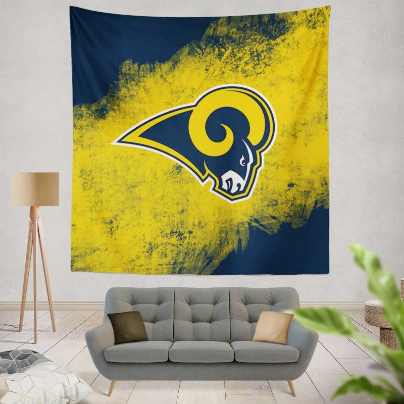 Los Angeles Rams Energetic NFL Club Tapestry