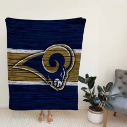 Los Angeles Rams NFL Club Logo Fleece Blanket