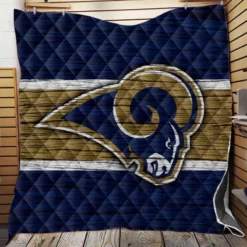 Los Angeles Rams NFL Club Logo Quilt Blanket