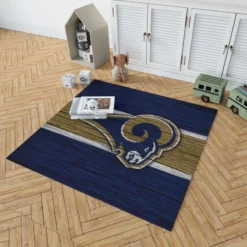 Los Angeles Rams NFL Club Logo Rug 1