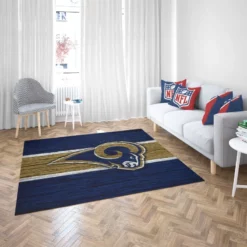 Los Angeles Rams NFL Club Logo Rug 2