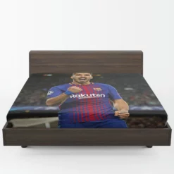 Luis Suarez Powerful Barcelona Club Player Fitted Sheet 1