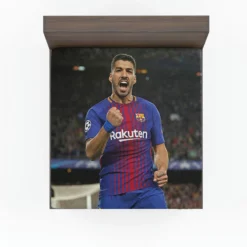 Luis Suarez Powerful Barcelona Club Player Fitted Sheet