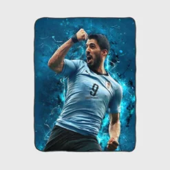 Luis Suarez Premier League Golden Boot Player Fleece Blanket 1