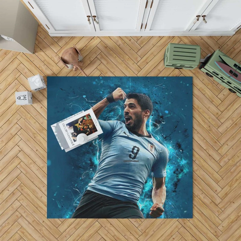 Luis Suarez Premier League Golden Boot Player Rug