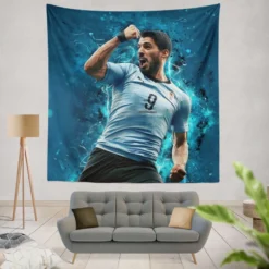 Luis Suarez Premier League Golden Boot Player Tapestry