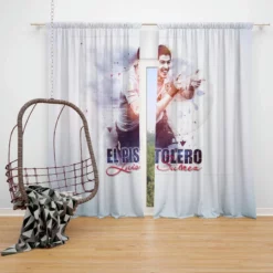 Luis Suarez Uruguay Football Player Window Curtain