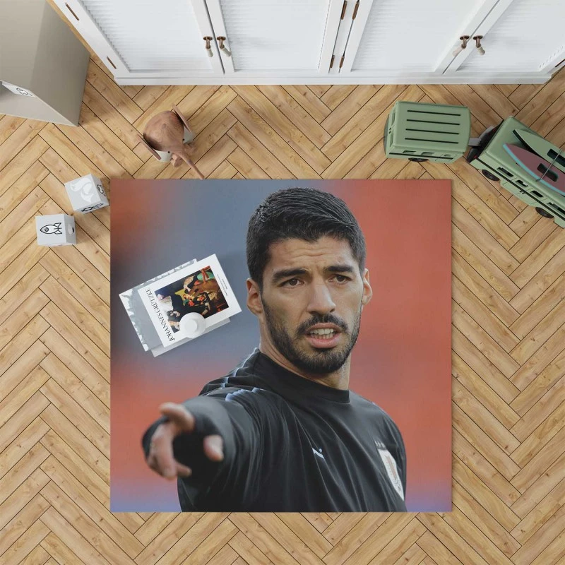 Luis Suarez in Black Jersey Rug