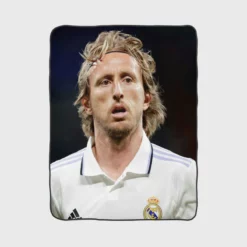 Luka Modric Competitive Real Madrid Player Fleece Blanket 1