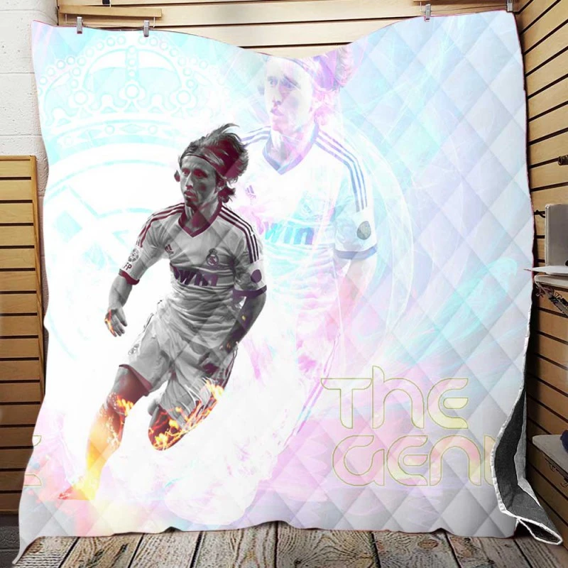 Luka Modric Croatian professional football Player Quilt Blanket