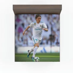 Luka Modric Exciting Croatian Football Player Fitted Sheet