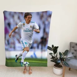 Luka Modric Exciting Croatian Football Player Fleece Blanket