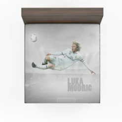 Luka Modric Popular Soccer Player Fitted Sheet