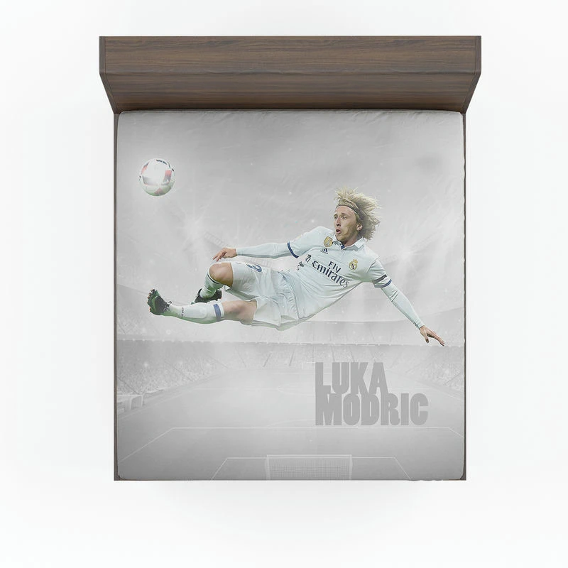 Luka Modric Popular Soccer Player Fitted Sheet