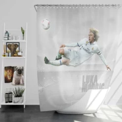 Luka Modric Popular Soccer Player Shower Curtain