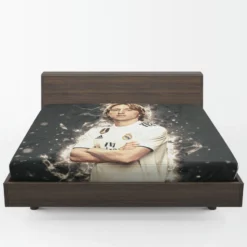 Luka Modric  Real Madrid Soccer Player Fitted Sheet 1